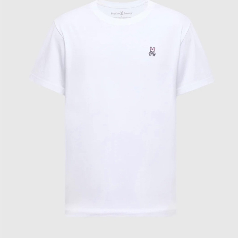 NWT Psycho Bunny Men’s Classic White Crew Neck Tee